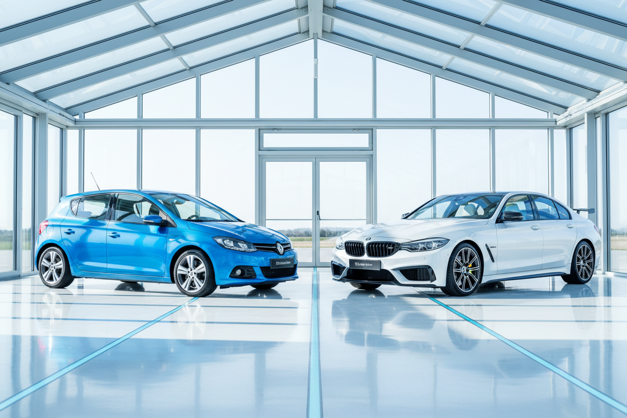 Economy vs luxury car rental in UAE